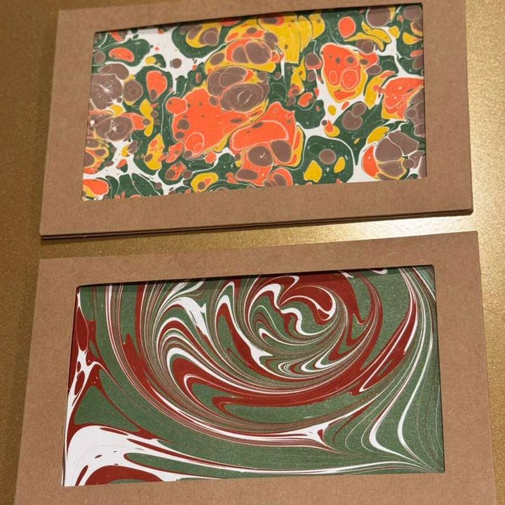 Marbling Art LLC - Wholesale Everyday Greeting Card - Hand-Marbled Framed Greeting Cards for any Occasion10