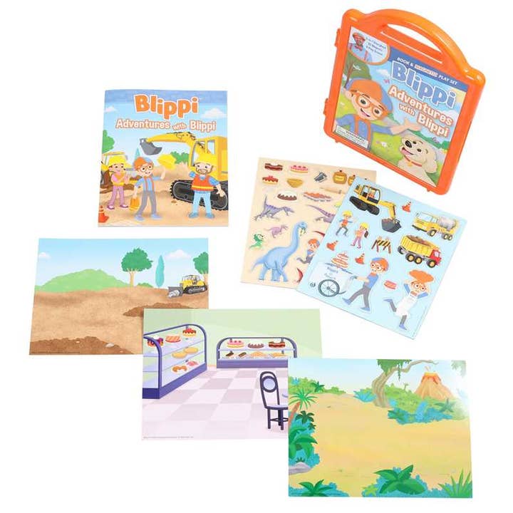 Simon & Schuster - Wholesale Preschool Book (3-5) - Blippi: Adventures with Blippi Magnetic Play Set by Editors of Studio Fun International2