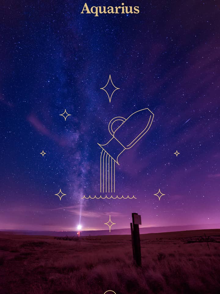 Aquarius Zodiac Affirmation Prints for wholesale by Deserved Happiness