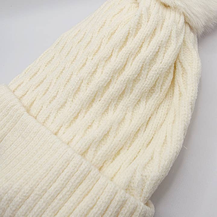 Arya Jewellery Wholesale – wholesale Beanie – Women's – Cable Knit Fluffy Bobble Hats Pack of 123