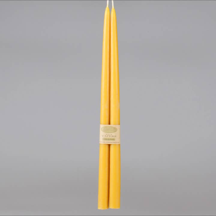 16-tommer Tapers - Guld for engroshandel hos Cheeky Bee Candle Company Inc.