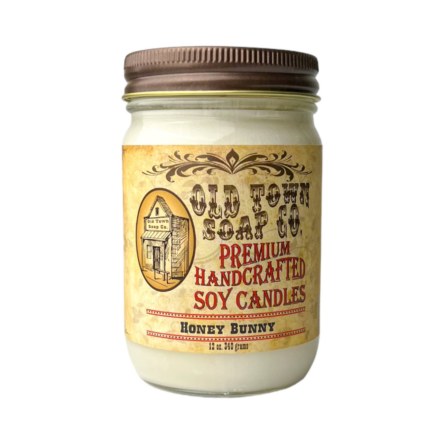 Old Town Soap Co. - Wholesale Jar/Filled Candle - 12oz. Candles - Premium Candles for your Home8