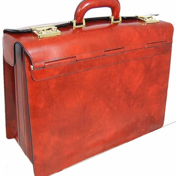 Pratesi Lorenzo Il Magnifico Mala de Piloto em Pele de Vaca por atacado de Pratesi