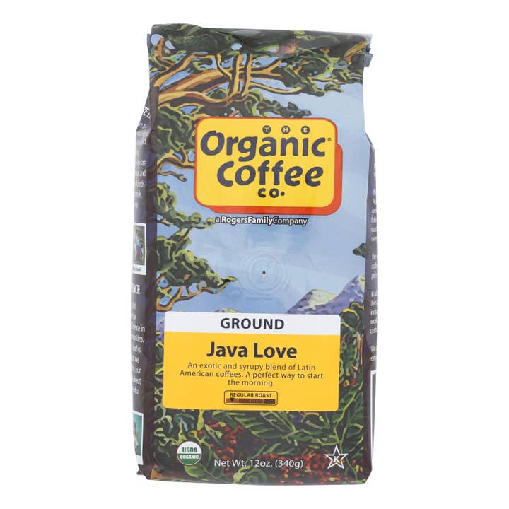 Everyday Supply Co - Wholesale Ground Coffee - Organic Ground Coffee - Java Love - 6 Pack, 12 Oz Each