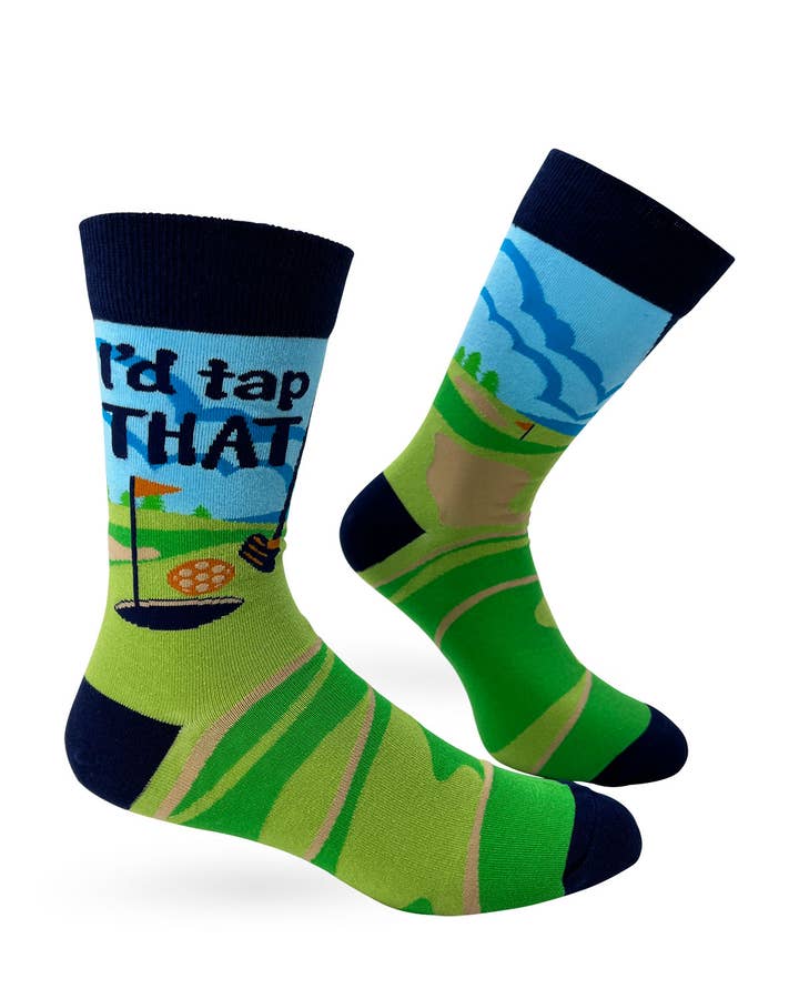 Fabdaz - Wholesale Socks - Men's - I'd Tap That Men's Novelty Crew Socks0