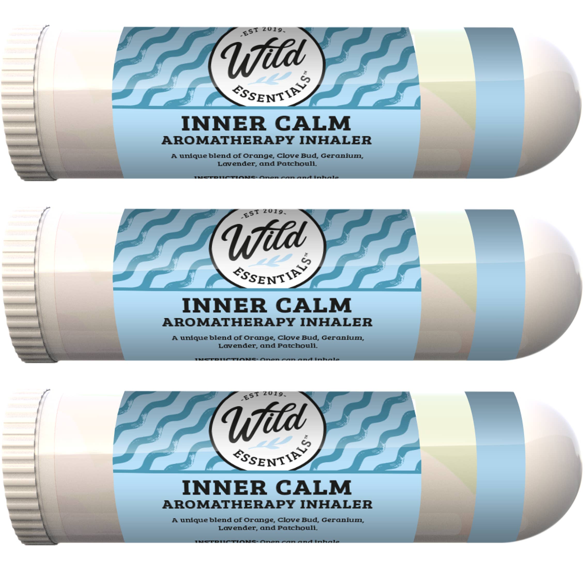 Wild Essentials - Wholesale Aromatherapy Inhaler - Inner Calm Aromatherapy Inhalers with essential oils