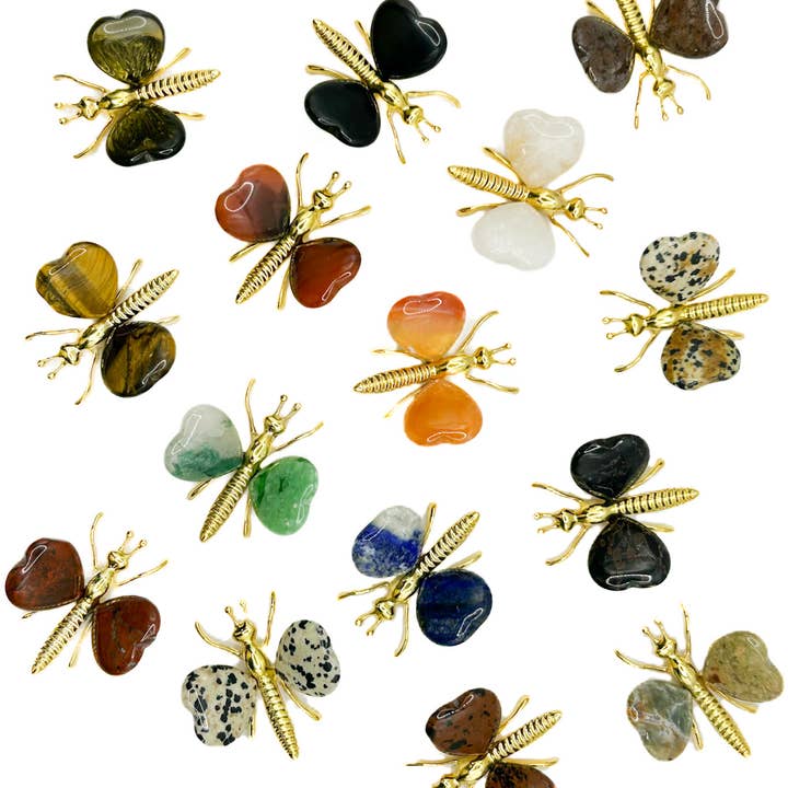 Gifts Amazing! - Wholesale Decorative Figurine - Butterfly with Stone Heart Wings3