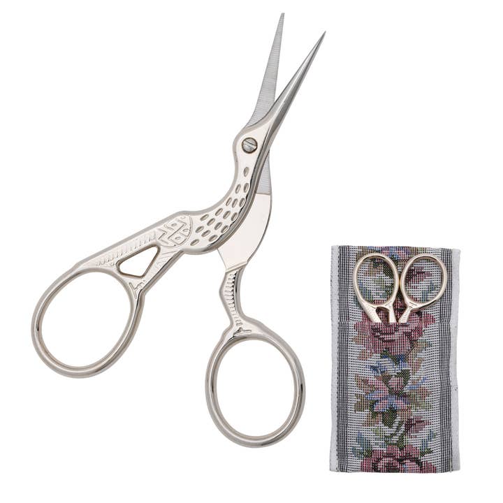 1928 Jewelry Crane Bird Designed Scissors With Pouch for wholesale by 1928 Jewelry
