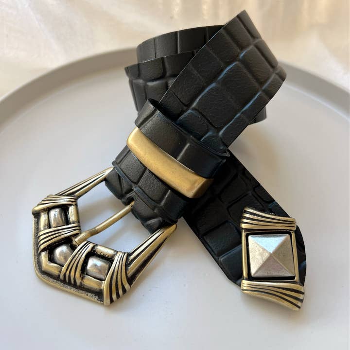 Christina Christi - Wholesale Belt - Women's - Women Leather Belt Buckle, Genuine Leather Belt, Handmade