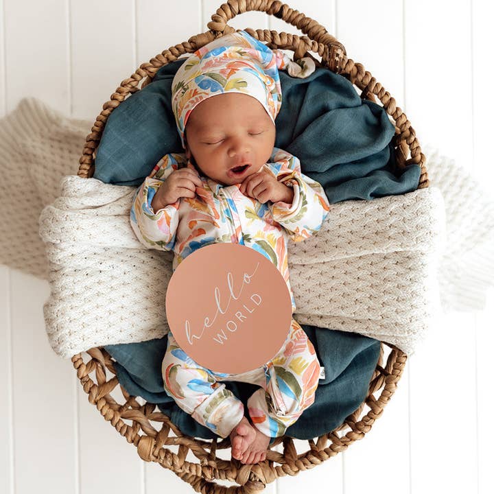 Snuggle Hunny - Wholesale Jumpsuit – Baby - Summer Palm Organic Snugglesuit Convertible Romper15