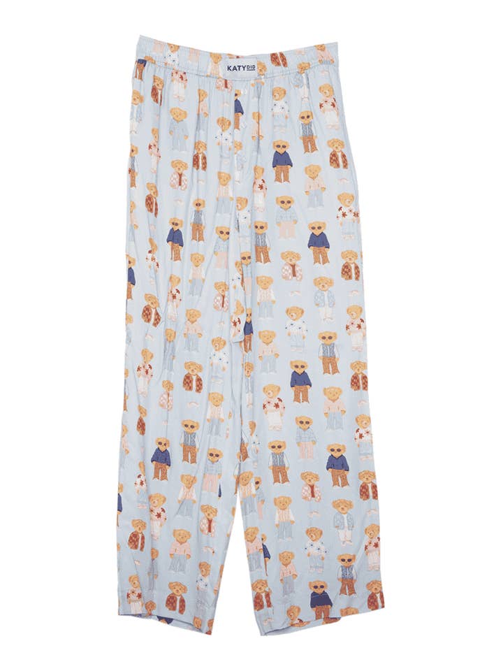 Light Blue Teddy Bears Boxer Pants Women for wholesale on Faire