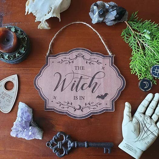 Yiska Designs - Wholesale Sign - The Witch Is In Sign Wood Sign1