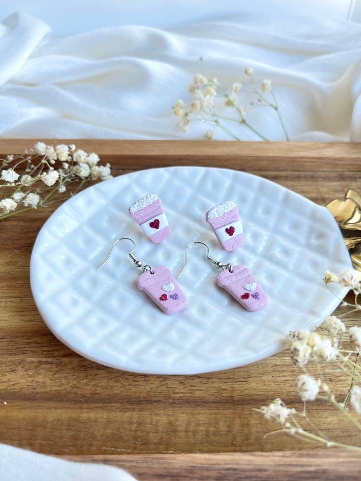 Pendientes Ligeros de Uso Diario Valentine Latte para venta al por mayor de Rosa Paulina Designs