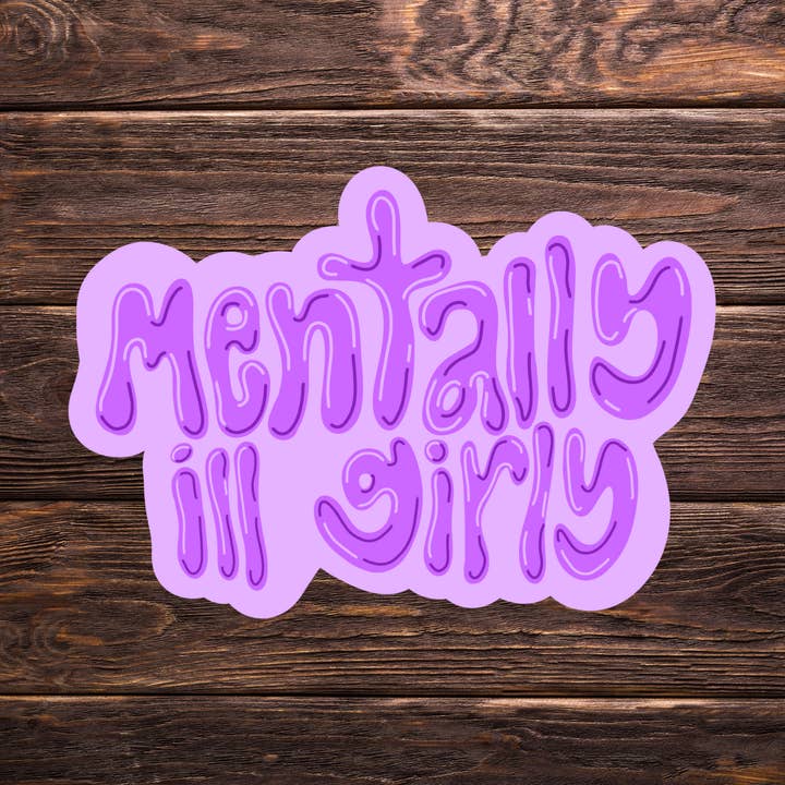 Atomic Cactus Stickers - Wholesale Sticker - Mentally Ill Girly Sticker | Cute Vinyl Sticker | Mental Health Humor | Retro | Girly Stickers0