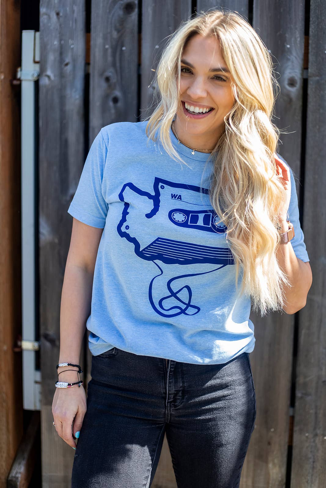 Viaduct - Wholesale Screen Printed T-Shirt - Unisex - Washington State Cassette tee1