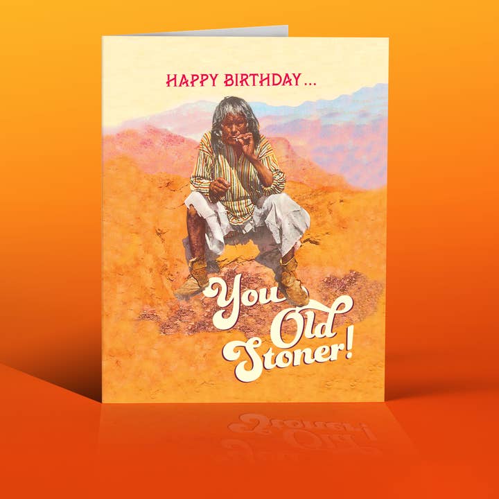 OLD STONER birthday card for wholesale by offensivedelightful