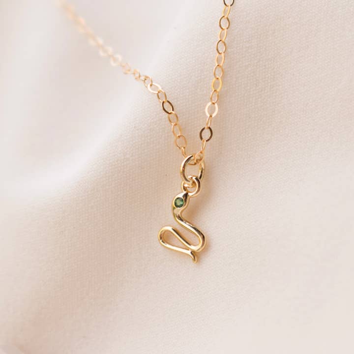 Cassia slange halskæde for engroshandel hos Dainty Wishes Jewelry