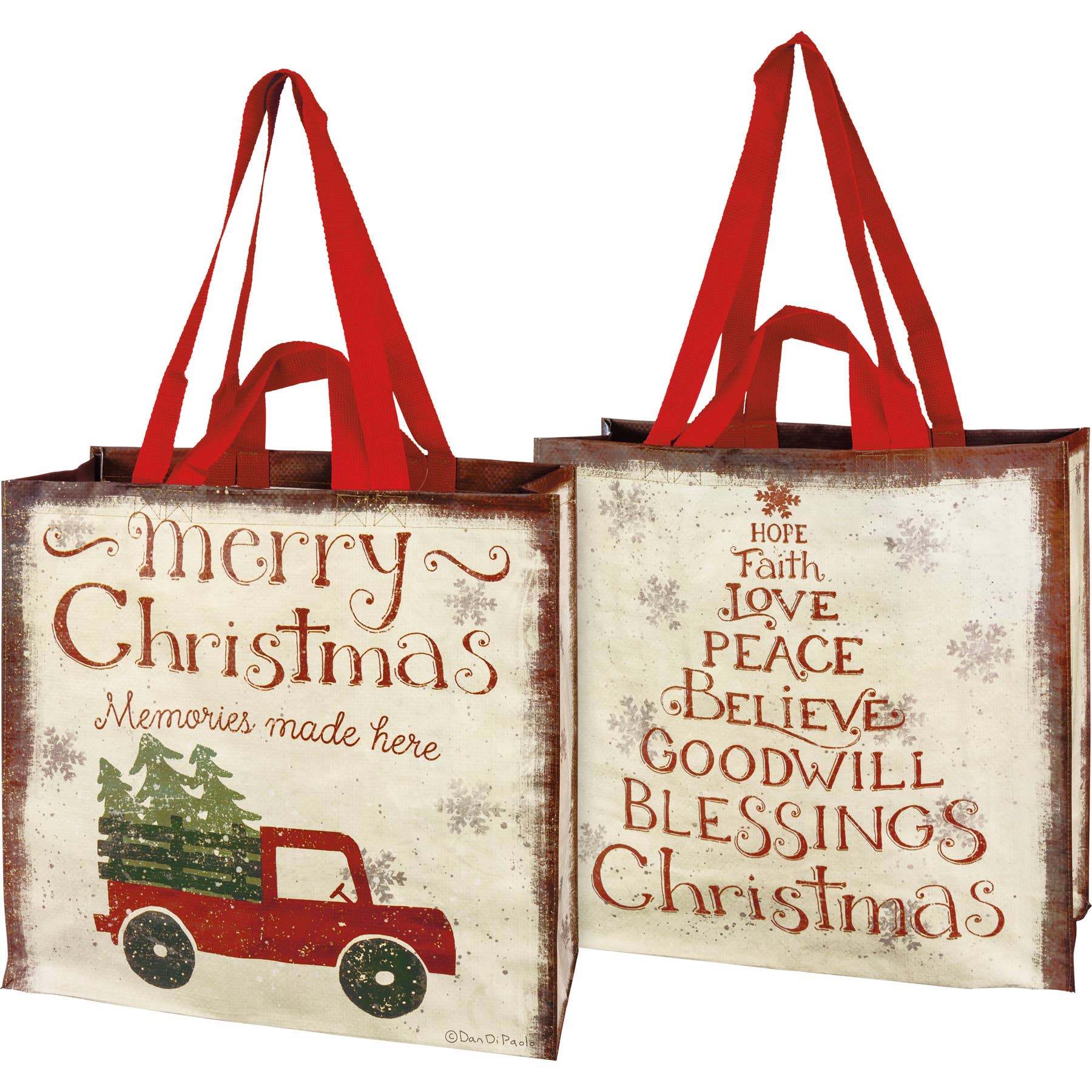 Primitives by Kathy - Wholesale Tote Bag - Unisex - Merry Christmas Memories Market Tote0