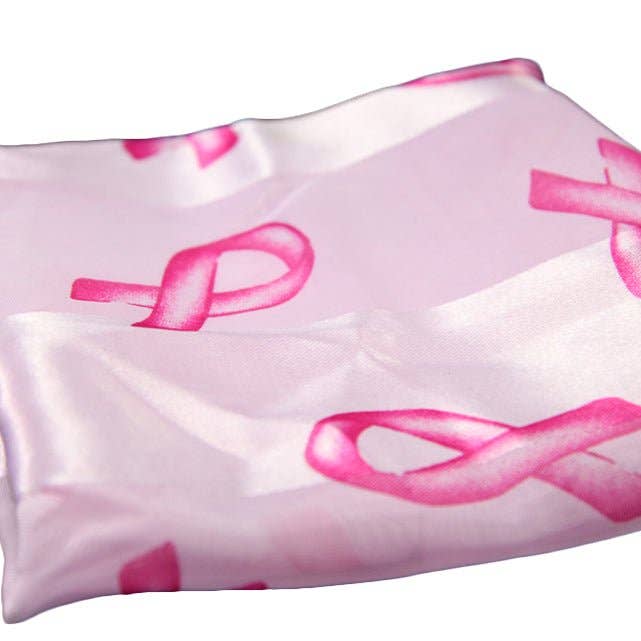 25 Pack Breast Cancer Awareness Ribbon Scarves in Pink for wholesale by The Awareness Company
