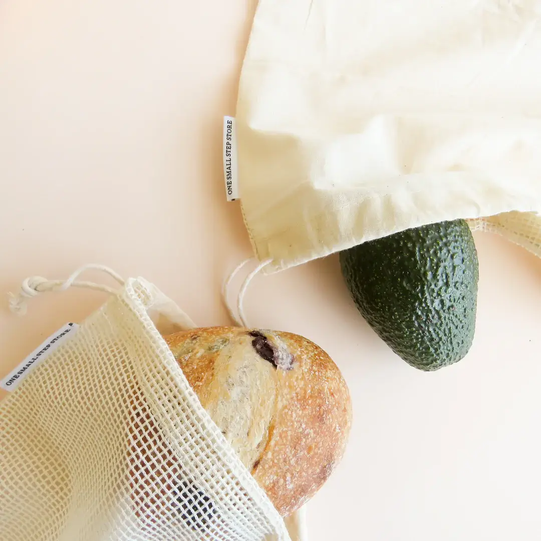 One Small Step Store - Wholesale Grocery/Shopping Bag - Dual Mesh Produce Bags - Set of 20