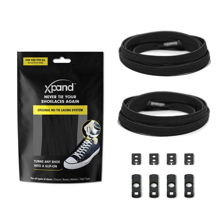Xpand Laces – wholesale Skosnören - Unisex – Elastiska platta skosnören utan knytning | Inget mer knytande | En storlek