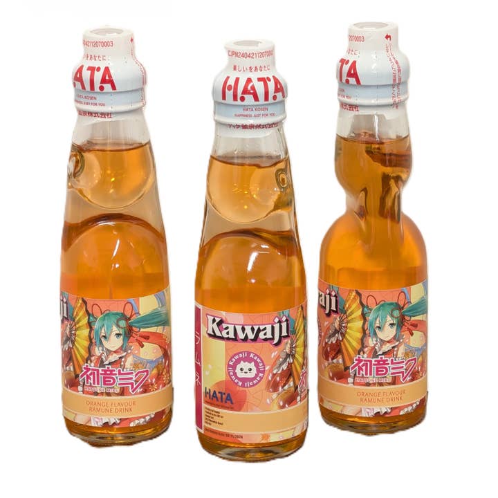 Hatsune Miku Ramune-soda med apelsinsmak 200 ml för wholesale av Kawaji