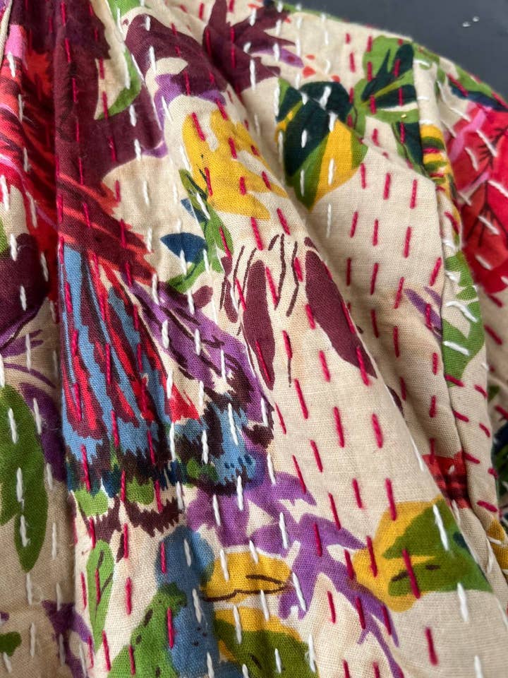 Bhawana Handicrafts – wholesale Robe – Women's – Bird Print Robe Night Wear Suit Swim Wear Gown Kantha Robes