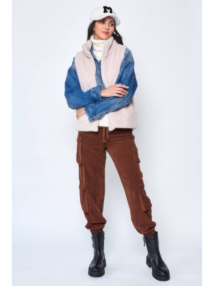 CC Wholesale Clothing - Wholesale Outerwear Vest - Women's - Solid Faux Fur Vest8