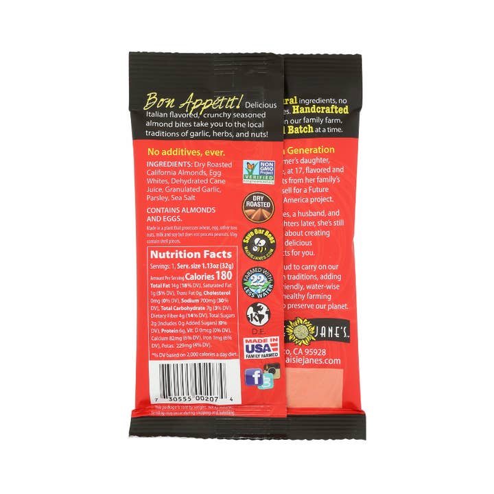 Maisie Jane’s - Wholesale Nuts - Herb & Garlic Almonds, Snack Pack (100 ct.) 1.13 oz. - BULK2