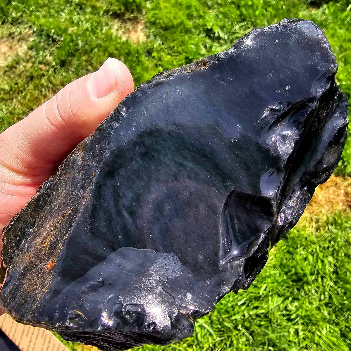 Lapidary Central - Wholesale Spiritual Stone/Crystal - Grade C Mexican Jalisco Rainbow Obsidian Cutting Rough Box!1