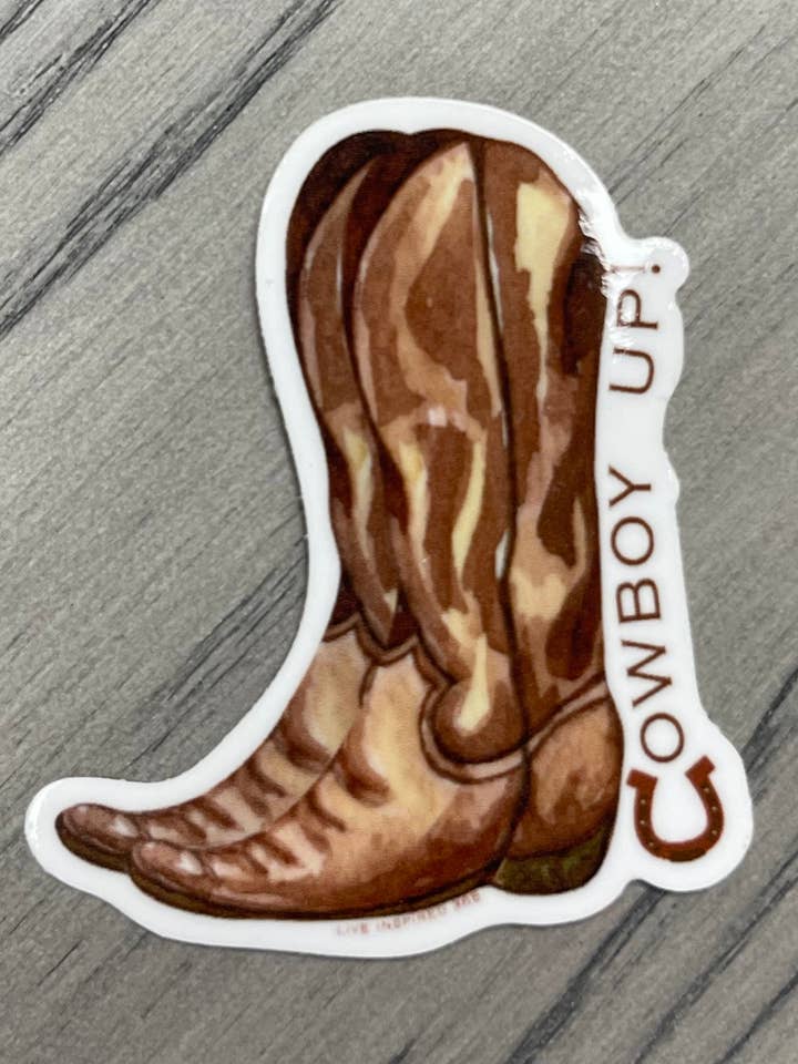 Adhesivo Cowboy Up para venta al por mayor de Live Inspired 365