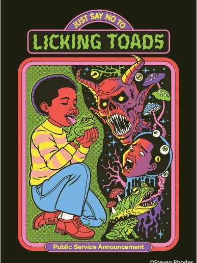 MAGNET: Let's just say no to LICKING TOADS for wholesale by Ephemera