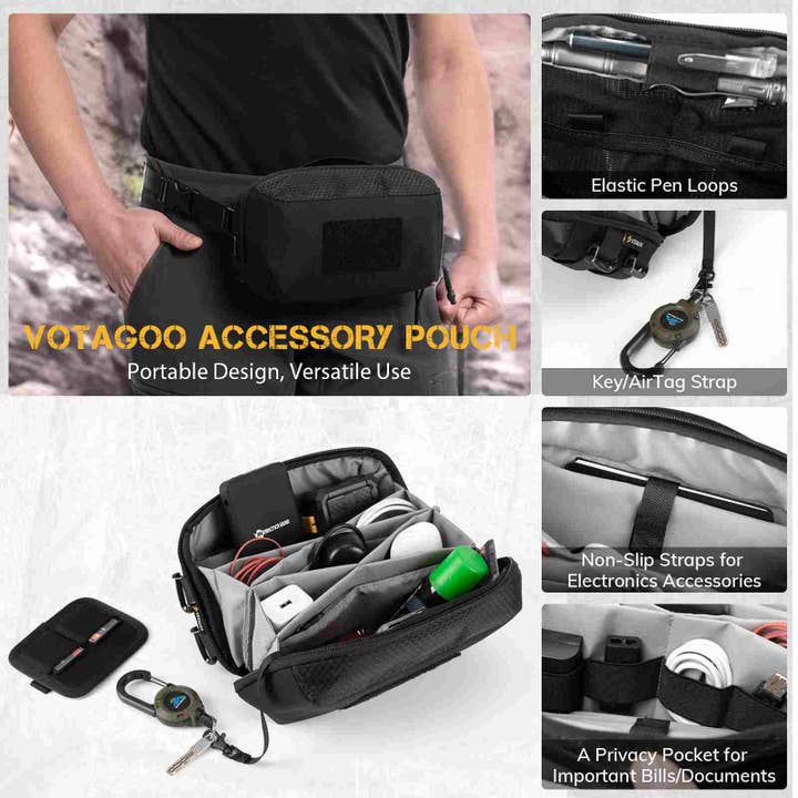 Antarctica Outdoors - Wholesale Pouch – Unisex - Votagoo Electronic Organizer Accessory Tech Pouch for MacBook Charger, Cord Organizer Travel Storage Bag3