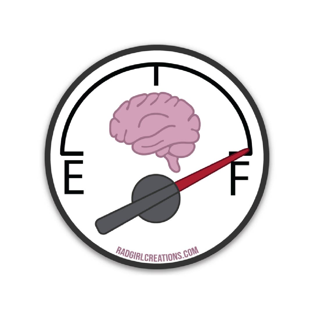 Rad Girl Creations - Wholesale Sticker - Full Brain Decal