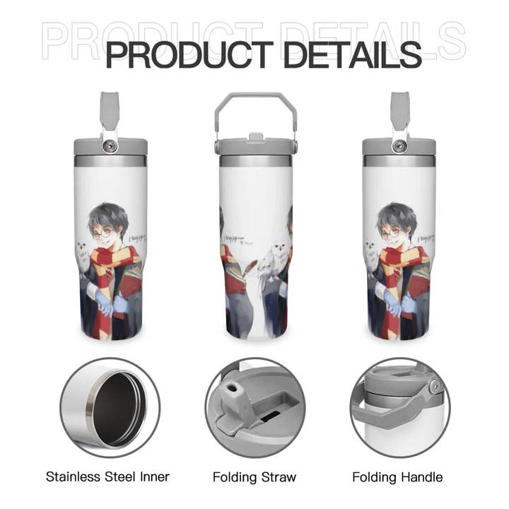 VIBELINK - Wholesale Insulated Mug/Tumbler - Harry Potter 30 oz Portable Car Cup Stainless Steel Insulated Tumblers Travel