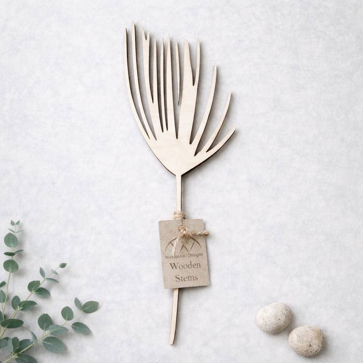Wooden Leaf Stems - Laser Cut, Botanical Home Decor for wholesale by Westmoor Designs