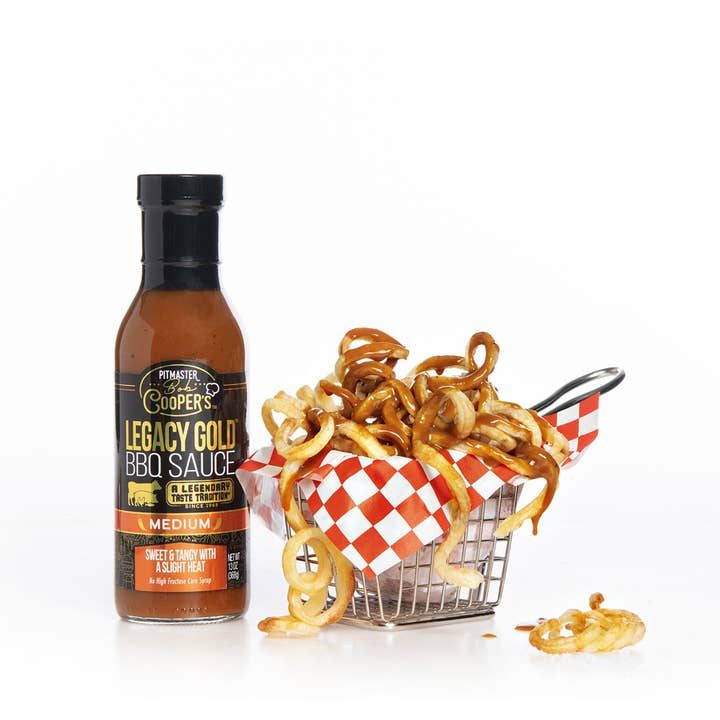 Pitmaster Bob Cooper’s Legacy Gold BBQ Sauce - Venta al por mayor Salsas barbacoa - Salsa BBQ Dorada de Legado del Maestro Parrillero Bob Cooper - Suave