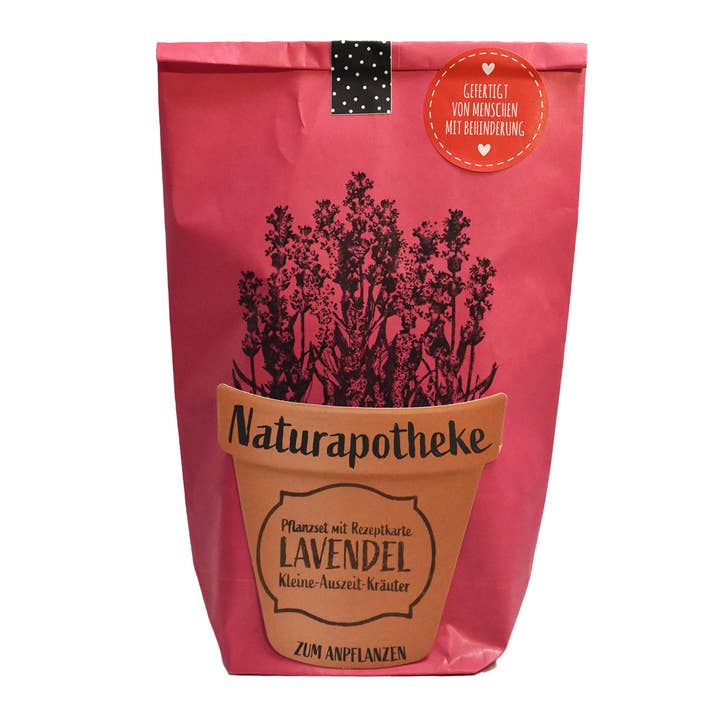 DIY natural pharmacy - lavender gift for planting for wholesale by Wunderle GmbH