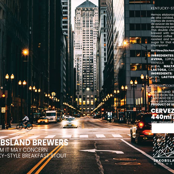 Jakobsland Brewers - Wholesale Beer - To Whom It May Concern Breakfast Stout 7.8% - 440ml1