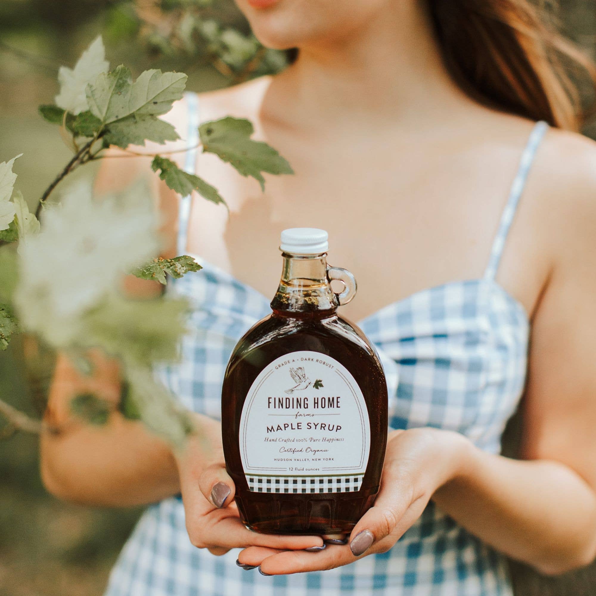 Finding Home Farms - Wholesale Maple Syrup - 100% Pure Organic Maple Syrup - 12 oz Decorative Glass6