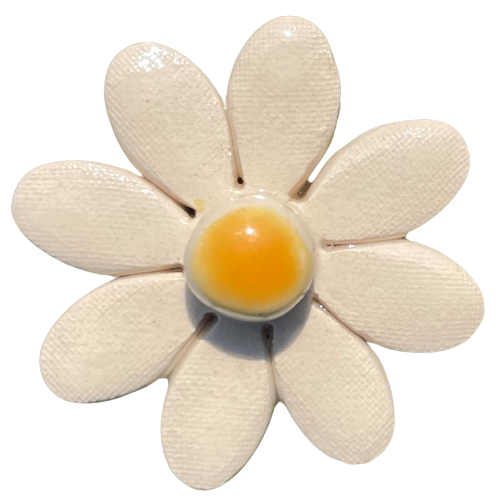 Pannonhem AB. - Wholesale Artificial Flowers - Ceramic Flower Daisy/small, Plant stake,Daisy on stem0