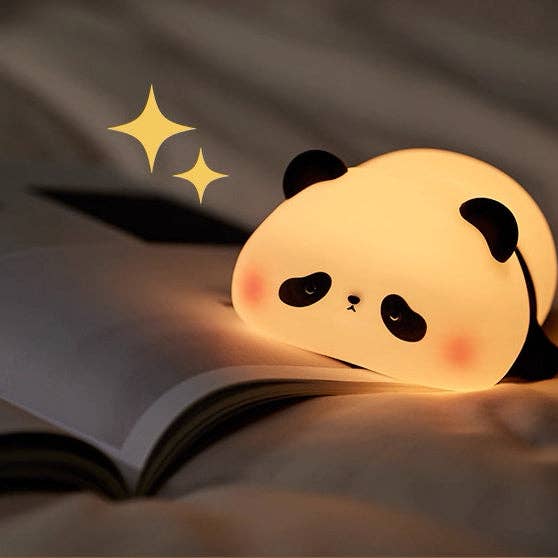 Panda Night Lamp – Soft Silicone Rechargeable Light for wholesale by LanLivia
