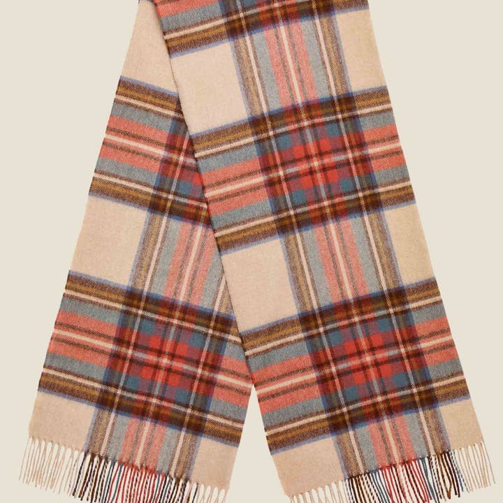 Bronte by Moon – wholesale Scarf – Women's – Antique Dress Stewart Oversized Tartan Scarf0