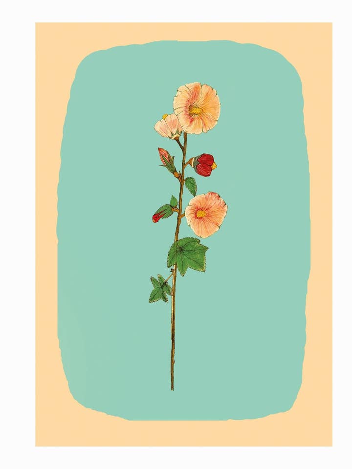 Holly Hock Karte für den Großhandel von Wildflower cards