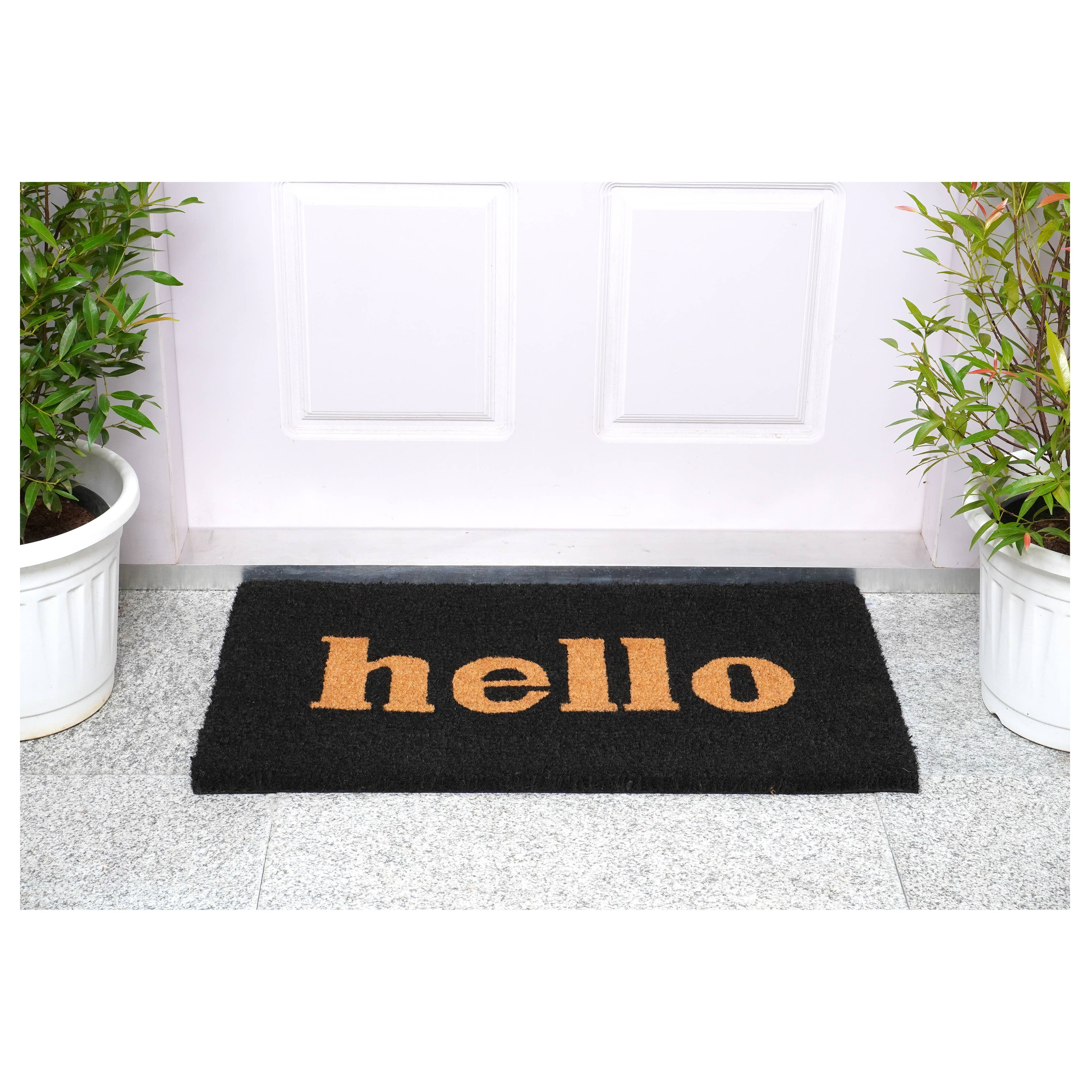 Calloway Mills – wholesale Door mat – Block Hello Doormat1