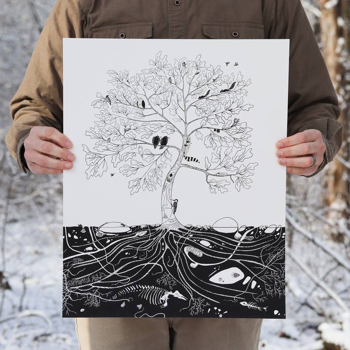 Tree of Life | Screen-Print | Made in Vermont for wholesale by As Little Cooking as Possible