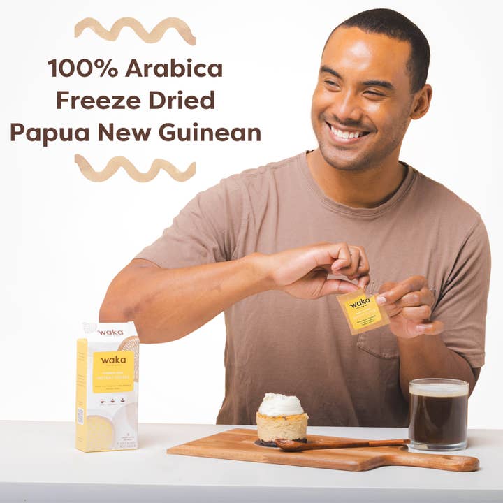 Waka Coffee & Tea - Wholesale Instant Coffee/Espresso - Medium-Strong Roast Single-Serve Instant Coffee 8 ct Box4