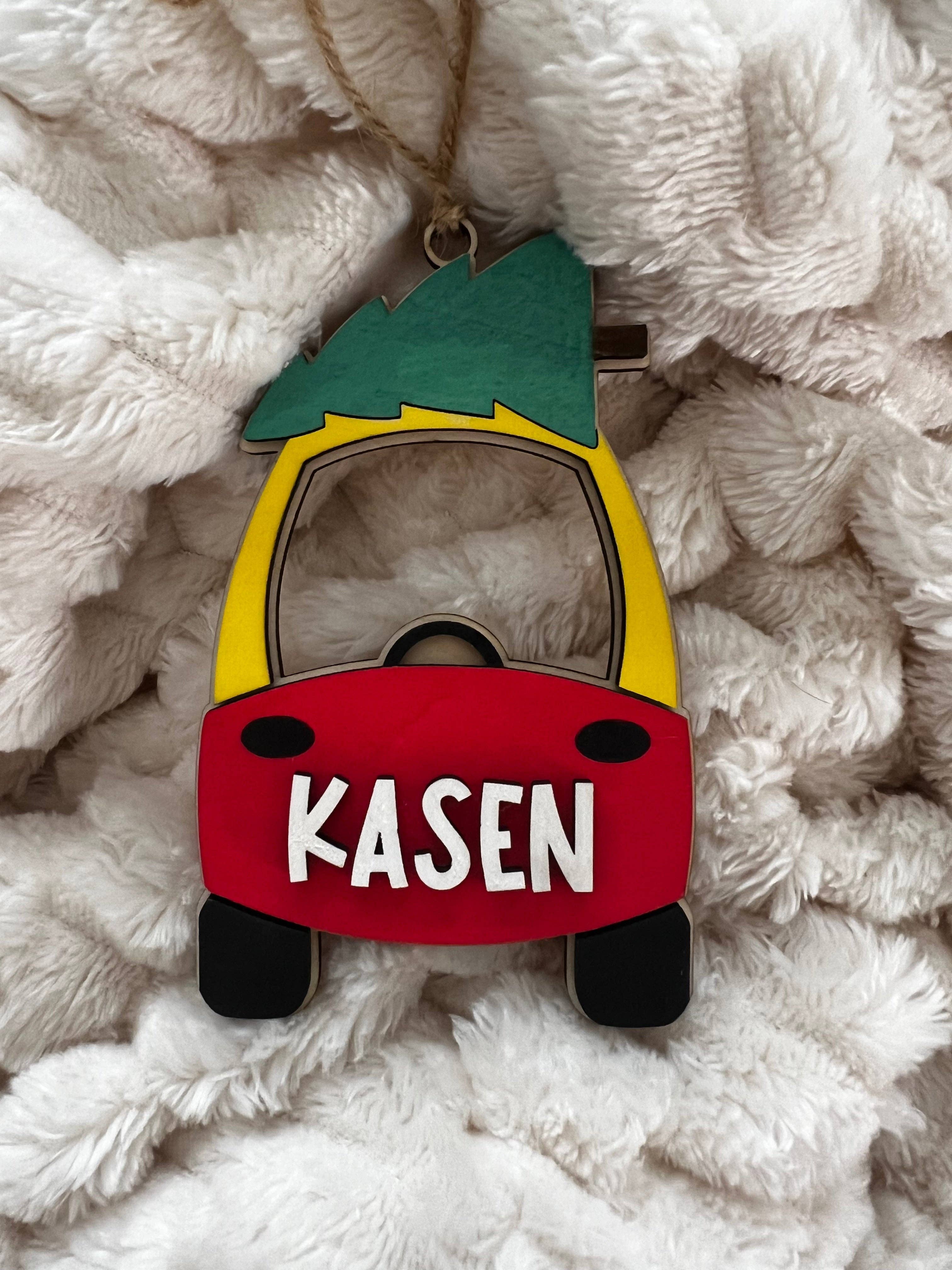 Retro Ranch Creations Wholesale - Wholesale Ornament - Cozy Coupe Personalized Ornament1