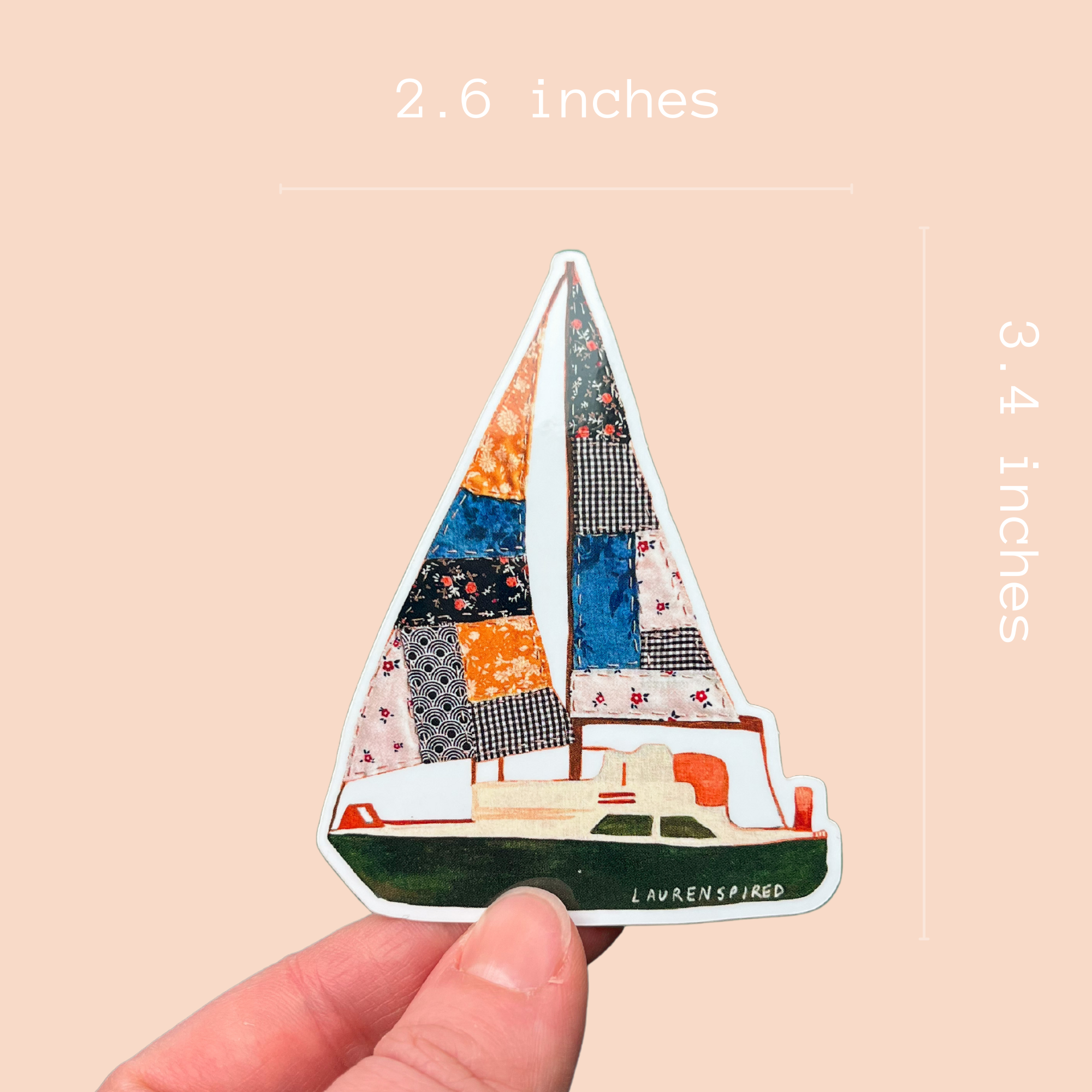 Laurenspired - Wholesale Sticker - Sailboat Vinyl Sticker, Boat Sticker, Nautical Stickers1