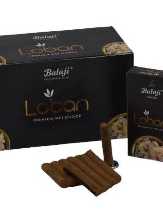 Balaji Premium Wet Dhoop Loban 10 sticks por atacado de AUM Fragrances